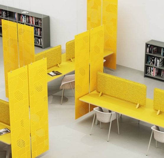 Parallel PET Felt Hanging Dividers